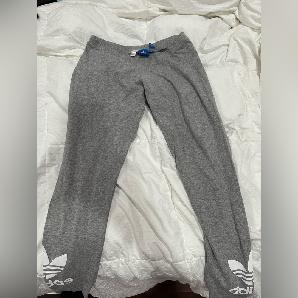 grey adidas leggings